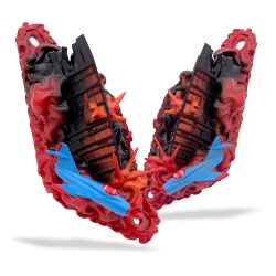 Stern Godzilla Custom Hand Painted Slingshot 3D Sculpture Set